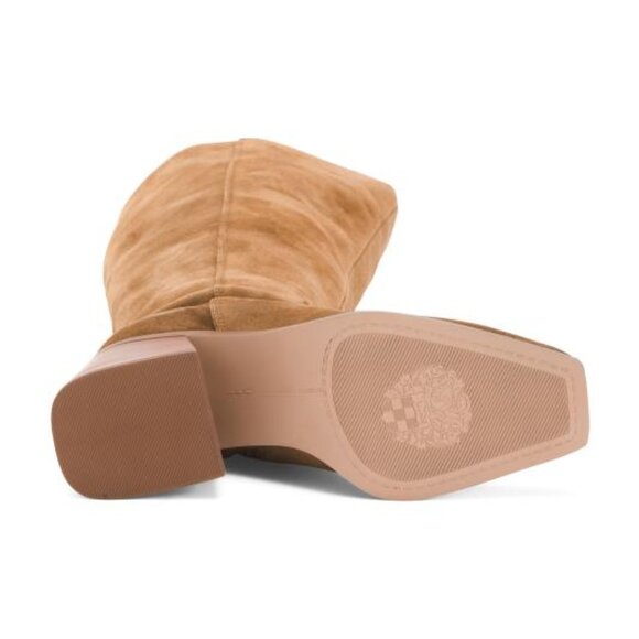 VINCE CAMUTO Made In Brazil Suede Sangeti Wide Calf Tall Boots - Picture 3 of 3